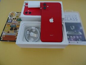 iPhone 11 128GB RED - ZÁRUKA 1 ROK - 100% BATERIA