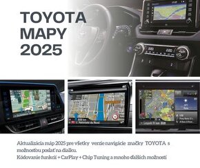 Aktualizácia navigacie Toyota mapy 2024 / 2025 NEW