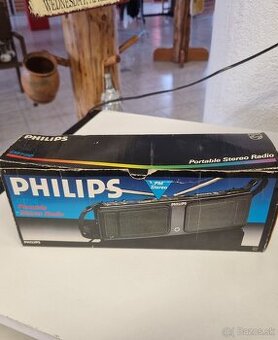 Philips ZNAČKOVÉ prenosné STEREO / mono rádio  FM ajPošta