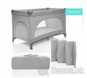 Cestovná postieľka ZOPA Lely silver grey