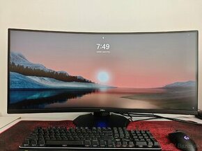 Herný Ultrawide 144Hz zakrivený 34" monitor Dell