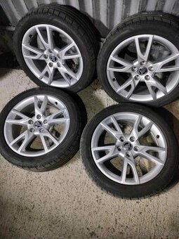 4ks alu disky Škoda 5x112 R17 pneu r.v 2023 225/45 r17 6mm