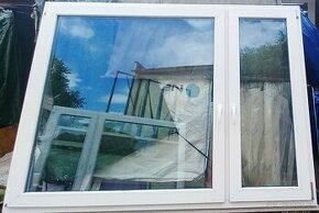 Predám použite plastové dvojkirdlove okna :š 205cm x v155cm
