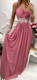 Šaty Kiara, ružové, veľkosť 50 - 1