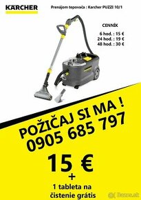 Prenajmem tepovač KARCHER PUZZI 10/1 - 1