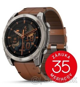 Garmin Fenix 8 – 51 mm, AMOLED, Carbon grey Chestnut Leather