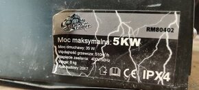 Elektrický ohrievač 5kW/400V 16A/5P, Blackstorm RM80402