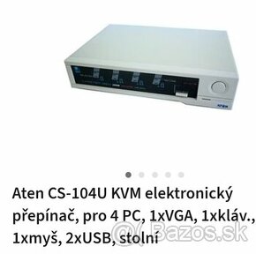 Elektronicky prepinac Aten cs 104u