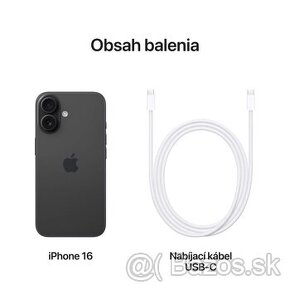 Predám iPhone 16 256GB, záruka a faktúra - NEOTVORENÝ