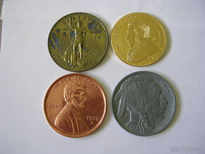 GIGA Repliky známych mincí USA a Juhoafrická republika
