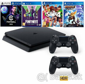 Predám novú konzolu Playstation 4 SLIM + viac ako 20 hier