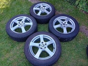 17" ALU 5x112 š SUPERB / VW + zimné pneu 215/55 17 TOP - 1