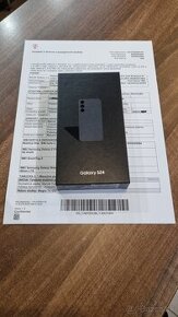 Samsung Galaxy S24 8GB/128GB black,zabalený,záruka 2r