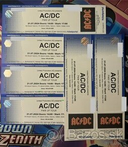 ✅ Predám 4 vstupenky na AC/DC  koncert vo Vajnrooch