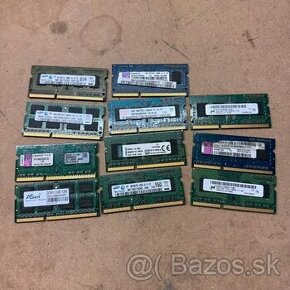 Predám ram pamäte do notebookov SODIMM DDR3 s kapacitou 2GB - 1