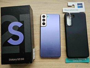 Samsung Galaxy S21 5G 128 GB fialovy, top, zaruka, kryt - 1