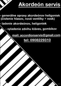 Servis akordeonov, heligoniek, harmoník