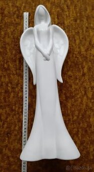 Socha - anjel - 50 cm - biskvitový porcelán