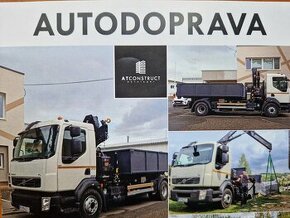 Autodoprava s hydraulickou rukou