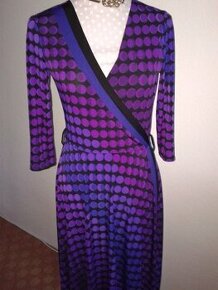 fialové elastické šaty Next veľ. 38