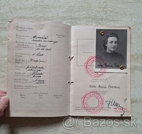 Cestovný pas,Slovensky štát - 1