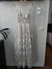 Čipkované svadobné šaty