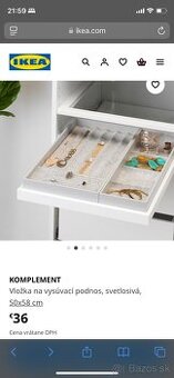 Sperkovy organizer pax ikea