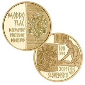 100 EURO Slovensko 2024 - Modrotlač