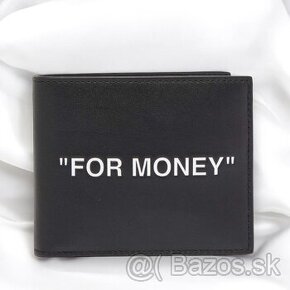 Off-White™ "FOR MONEY" Limitovaná Peňaženka