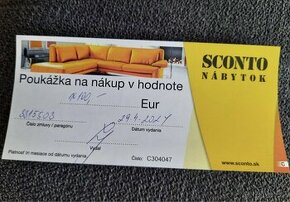 Poukážka na nakup SCONTO