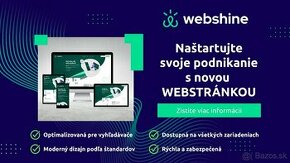 Tvorba WEB STRÁNOK a ESHOPOV pre vaše podnikanie - webshine