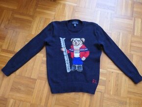 RALPH LAUREN BEAR ikonicky bavlneny sveter s medvedom