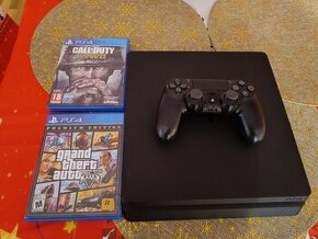 Playstation 4 Slim 500GB 1 ovládač, 1 náhodná hra