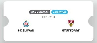 ŠK Slovan - VfB Stuttgart (21.01. od 21:00)