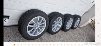 Zimné Semperit 225/60 R17, Audi A6 5x112, 7,5J, ET 36