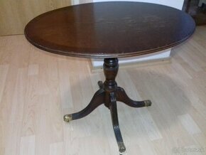 Anglický drevený starožitný stolík - 1