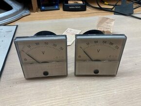 2ks MP80 V meter AC 0-250V 8x8cm - 1