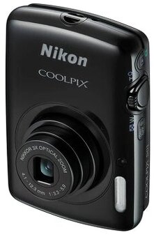 ✅maličký NIKON coolpix S01, čierny, komplet balenie, top✅ - 1