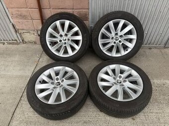 17" Elektrony SKODA 5x112 s letnymi pneu 215/55 R17