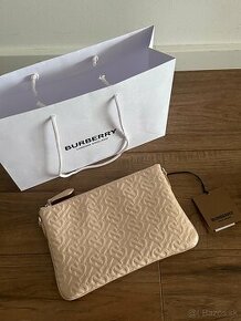 BURBERRY listová / crossbody kožená kabelka - 1