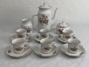 Porcelánový mocca servis Vera Thun Czechoslovakia