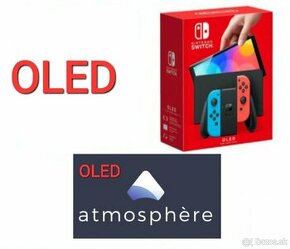 Nintendo Switch OLED NEON/WHITE AMS Atmosphère/Hekate