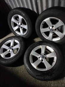 Zimná 4ks alu disky orig. Vw 5x112 r16 215/65 r16