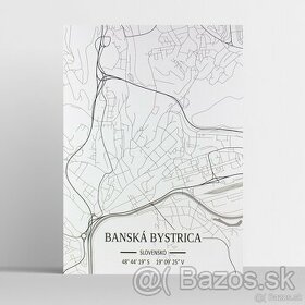 Mapa Banská Bystrica - 1