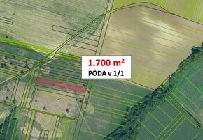 Bušince - 1.700 m2 PÔDA v 1/1 – PREDAJ