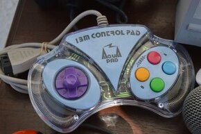 Vintage Retro Zberateľský IBM Gamepad / Control Pad / Aqua