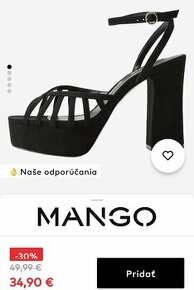 Sandálky Mango - remienkove NOVÉ s visačkou