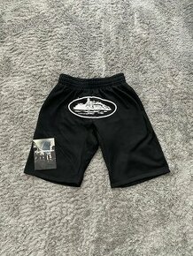 Corteiz Alcatraz Sweat Shorts - Black/White - 1