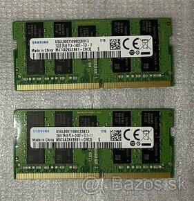 Predam ram DDR4 32GB  Samsung 2x16GB pre notebook