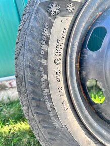 Predám zimne pneumatiky 195/65R15 na diskoch 4x108